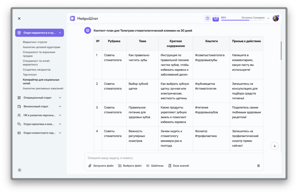 ИИ в медицине для работы в соцсетях
