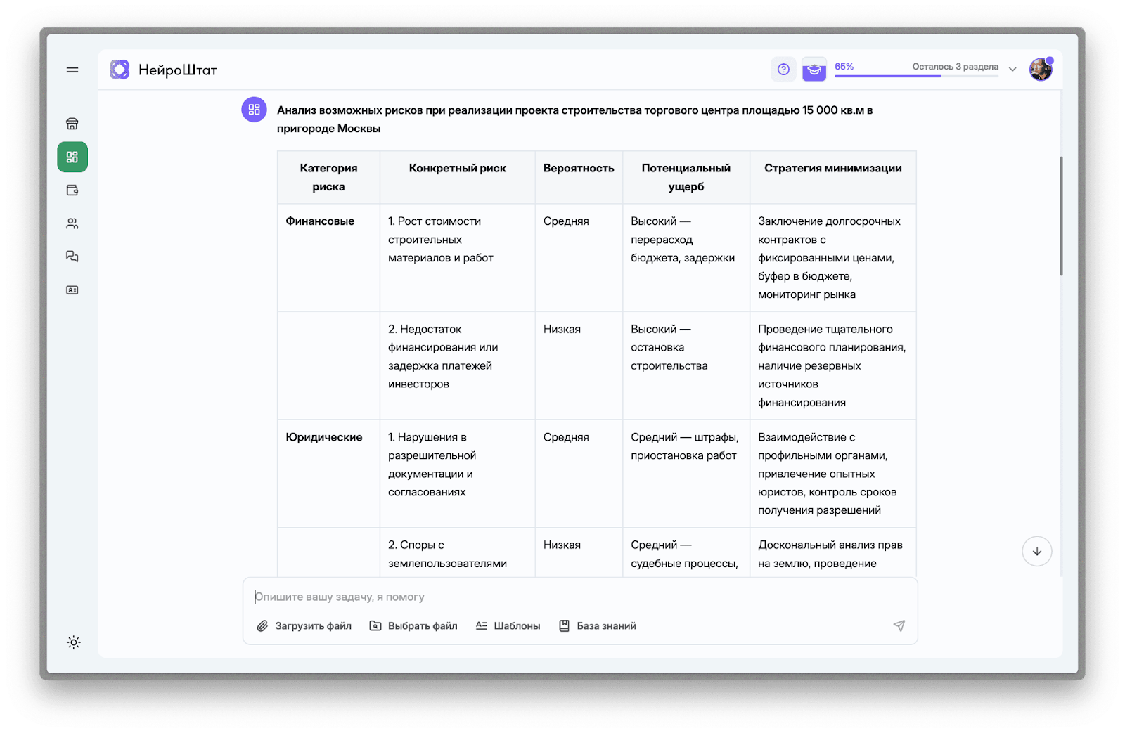 Анализ рисков с помощью нейросети в строительстве